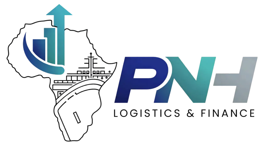 PNH Logistics and Finance logo mark on deep blue with teal accent